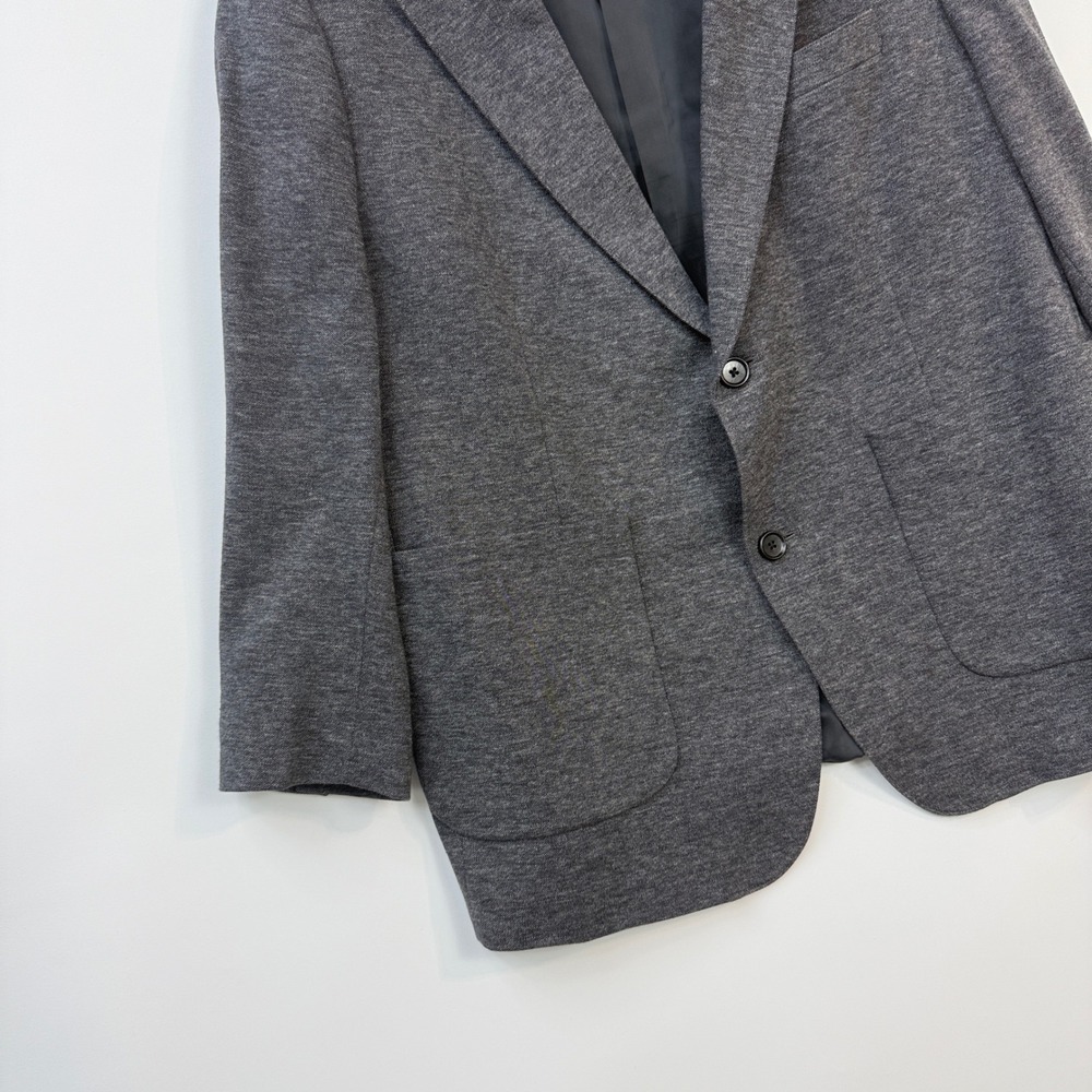 Bonobos Jet Setter Men's Charcoal Gray Knit Blazer - Two-Button Jacket - Picture 8 of 14
